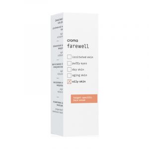 Oily skin is often characterized by an increased sebum production. The oilier areas of the face are prone to acne, blackheads and pimples. Formulated especially for this skin type, farewell oily skin contains a Zinc complex and Plankton Extract to reduce 