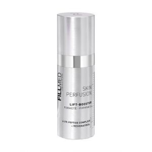 FILLMED Skin Perfusion Lift Booster contains 6.5% peptide complex and has been clinically proven to firm the skin. These ingredients boost collagen and elastin synthesis, both indispensable to maintain a firm and plump skin.