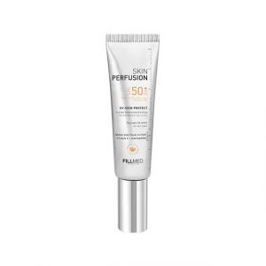 FILLMED Skin Perfusion UV Skin Protect SPF50+ (1 Tube x 50ml Per Pack) FILLMED UV Skin Protect SPF 50+ is an upgraded version of the popular Fillmed E-Youth 50 Sun Cream which is a daily sun protection to use on all skin types. It has an improved texture 