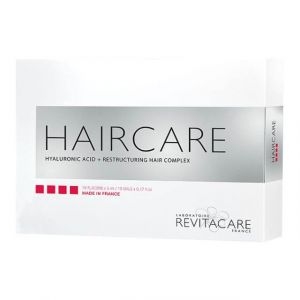 HAIRCARE is a resorbable implant composed of Hyaluronic acid 2 mg + Restructuring hair complex, injectable by micro-injections into dermis of the scalp near hair roots