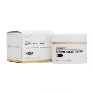 INNO-EPIGEN Sublime Night Cream is an anti-aging and moisturizing night cream. Sublime night cream adapts to your skin’s night rhythm to promote tissue regeneration and enhance moisture while you sleep. The result is a fresher and younger-looking skin in 