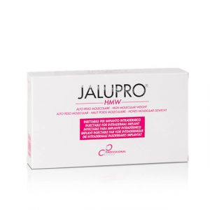 Jalupro® HMW</strong> is an injectable solution which has been formulated using a clever combination of amino acids. Technically labelled as a 'dermal biorevitalizer', it eradicates skin depressions caused by ageing wrinkles and scars.