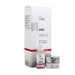 ME Line 01 Spots is a professional depigmenting kit for solar lentigos and hyperkeratosis treatment. The synergic actions of its active ingredients suitably penetrate the skin in order to eliminate specific skin lesions.