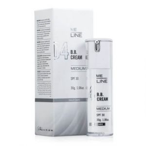 ME Line 04 BB Cream Medium is a correction and sun protection cream with SPF 30+ with a dark tone make-up base.