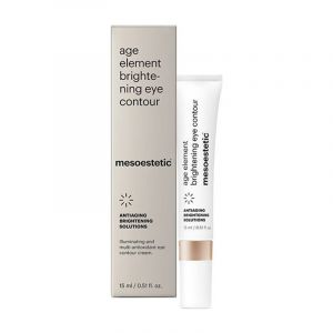 Mesoestetic Age Element Brightening Eye Contour (1 x 15ml) - Gel-cream for the eye contour that attenuates under-eye circles and signs of fatigue, restoring the look's brightness. Includes a ceramic applicator with a cooling effect.