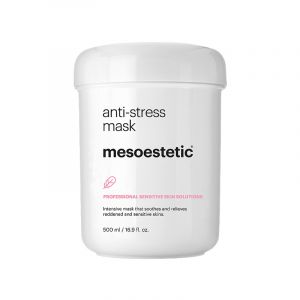 Mesoestetic Anti-Stress Face Mask works to reduce irritation, redness and swelling, making it perfect for congested skin types, skin that has been exposed to extreme weather conditions and even to calm skin after in-clinic procedures.