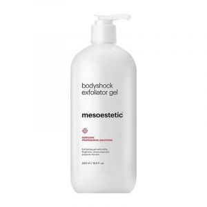 Mesoestetic Bodyshock Exfoliator Gel - Exfoliating gel formulated with liposomal AHAs that prepares the skin for the application of active ingredients.