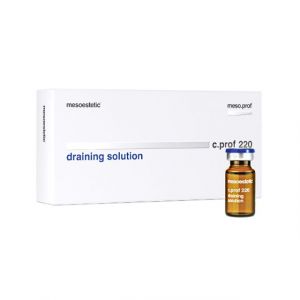 Mesoestetic C.prof 220 Draining Solution provides a draining, decongestant, venotonic and capillary permeability reduction effect.