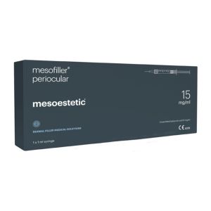 Mesoestetic Mesofiller Periocular is a filler containing 15 mg/ml crosslinked hyaluronic acid for periocular and frontal areas. Thanks to DENSIMATRIX technology, a process enabling uniform crosslinking of 100% of hyaluronic acid chains, this product has g