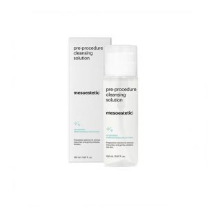 Mesoestetic Pre-procedure Cleansing Solution
Degreasing and slightly keratolytic solution that effectively removes dead cells, impurities, traces of make-up and excess sebum from the stratum corneum, lowering the pH of the skin. Promotes cellular renewal