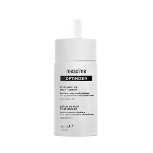 Formulated with hydrating and soothing ingredients such as hyaluronic acid, DMAE tartrate, and glycerin, meso’me Optimizer is a restructuring night serum. It can be used daily and post-microneedling with meso’me Tight, Clear, or Radiance. Hyaluronic acid 
