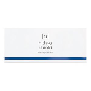 Nithya Shield is a natural revitalizing treatment of succinic acid and non-reticulated hyaluronic acid to protect and improve skin quality.