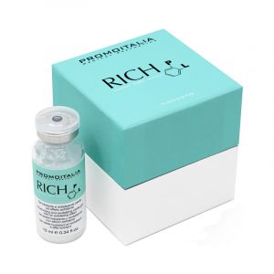 Rich PL Topic is the first solution based on free Hyaluronic Acid and Polylactic Acid in liquid solution ready to use. The ready-to-use solution moisturizes, restores volumes, and stimulates cell reproduction, activating skin fibroblasts and at the same t