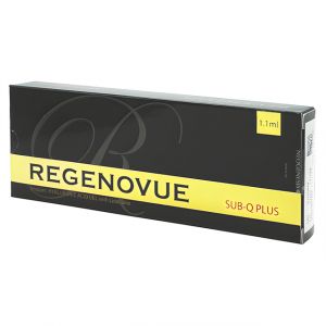 Regenovue Sub-Q is a powerful and thick dermal filler that can decrease the look of even very severe facial wrinkles and folds. Regenovue Sub-Q is considered to be the most vicious and dense among other products in the line.