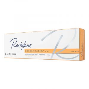 Restylane® Skinboosters Vital Lidocaine is designed to restore your overall appearance by gently and naturally smoothing the skin from inside. It works by increasing the hydration within the skin, thus improving its elasticity and reducing skin roughness 