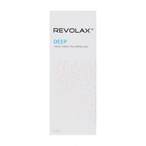 Revolax Deep is a thicker and longer-lasting gel that’s typically used to treat nasolabial folds, augmentation of the cheeks, chin and lips and to create plump, hydrated and luscious lips. Revolax Deep has a monophasic structure of dens