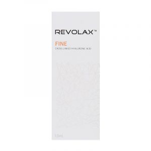 Revolax Fine is a viscoelastic gel of cross-linked hyaluronic acid of non-animal origin with HA concentration 24mg/ml, containing 0.3% lidocaine hydrochloride for its anaesthetic properties. Revolax Fine  Lidocaine is light-weighted der