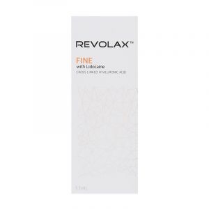Revolax Fine Lidocaine is a viscoelastic gel of cross-linked hyaluronic acid of non-animal origin with HA concentration 24mg/ml, containing 0.3% lidocaine hydrochloride for its anaesthetic properties. Revolax Fine  Lidocaine is light-weighted der