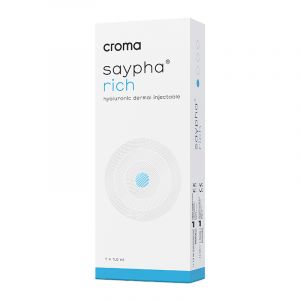Saypha® Rich is the replacement for the previous Princess Rich. Buy Saypha Rich Syringe which is a gel implant containing a high concentration of hyaluronic acid that is stabilized by glycerol, a natural moisturizer that retains water and preserves hydrat