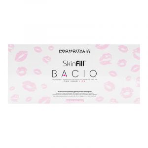 Skinfill Bacio is the latest innovative lip booster composed of vitamin B12 and hyaluronic acid, for defining, hydrating and making lips appear softer, smoother and much plumper. Promoitalia’s R&D department has been able to obtain a stable and groundbrea