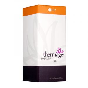 The Thermage Total Tip 3.0cm², 900 REP is specialized treatment tip used with the Thermage system, renowned for non-invasive skin tightening and contouring. Designed to deliver radiofrequency energy deep into the skin, it targets the dermis and subcutaneo